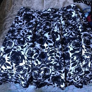 Floral Knee Length Skirt